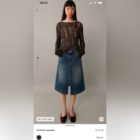 Grey knitted crochet sweater - Picture 1 of 7